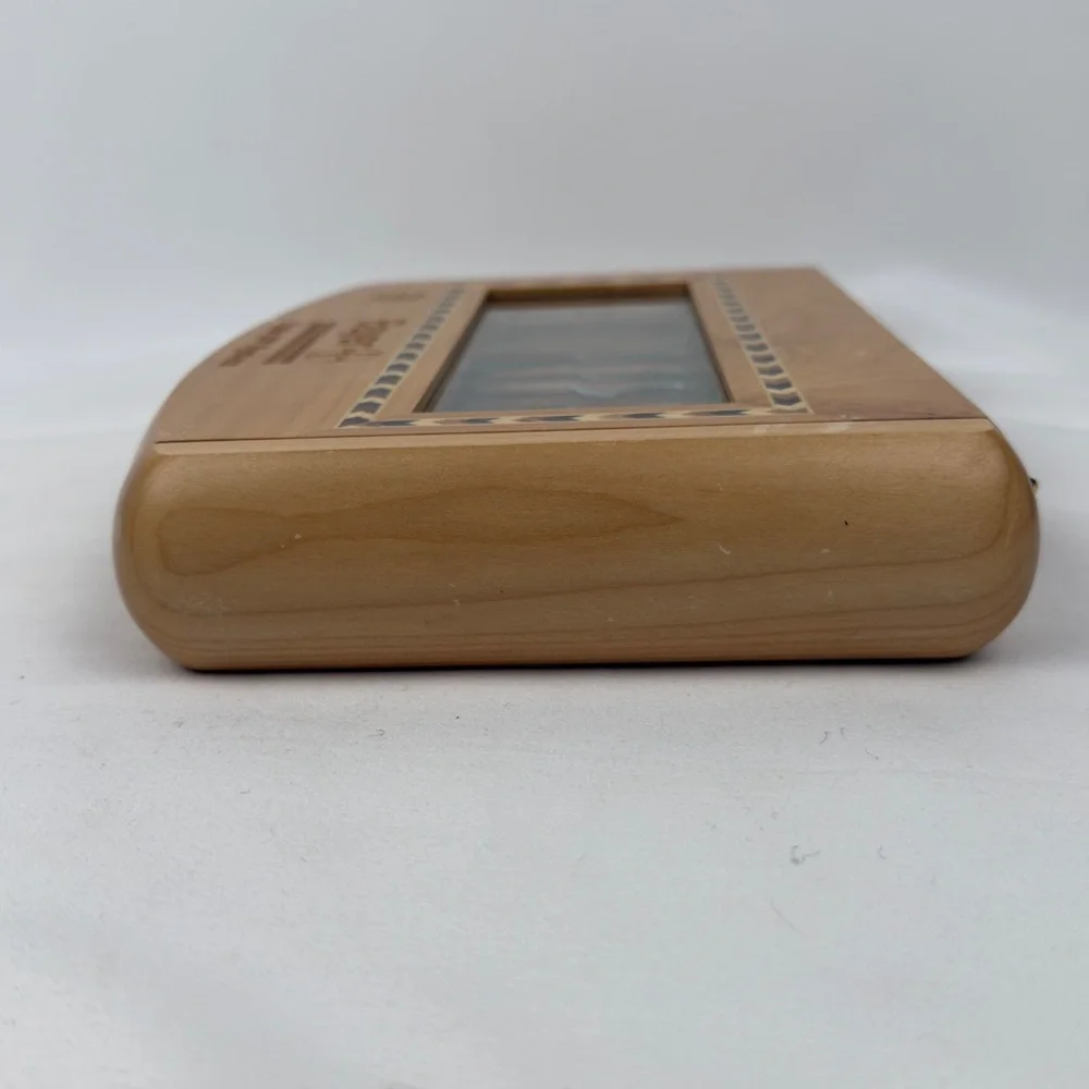 VTG Bayer Pharmaceutical Advertising Desk Display Wood Pen Holder Promo